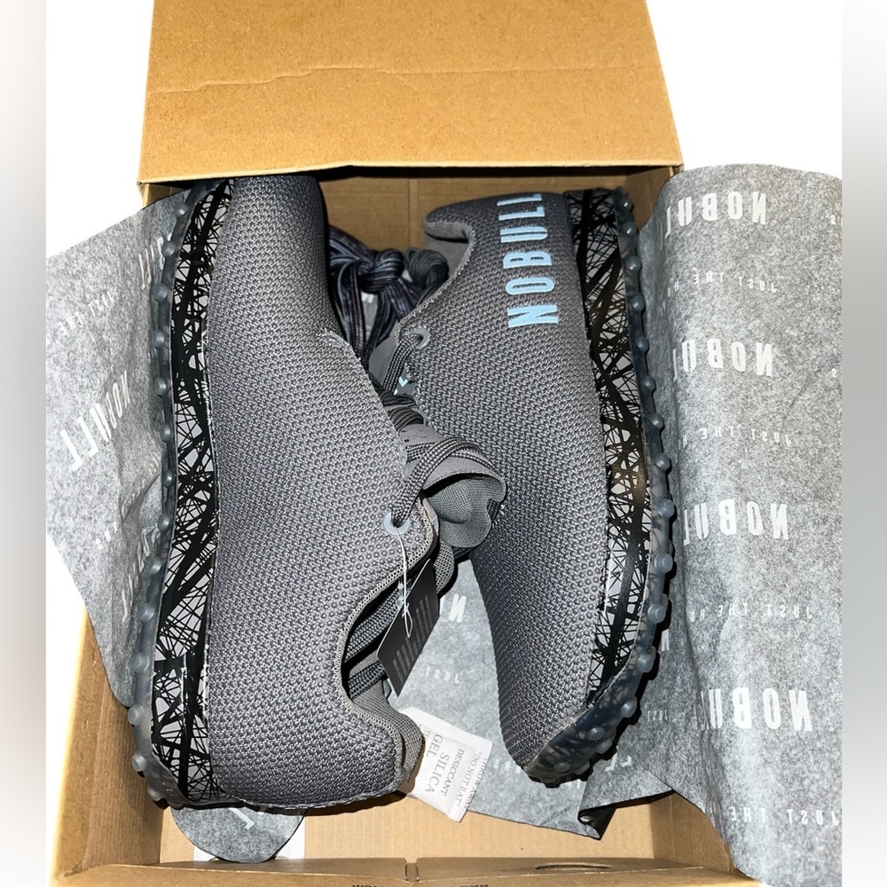 NWT  Nobull Turf Trainers in gray, size women’s 8.5 ,  Men’s 7.